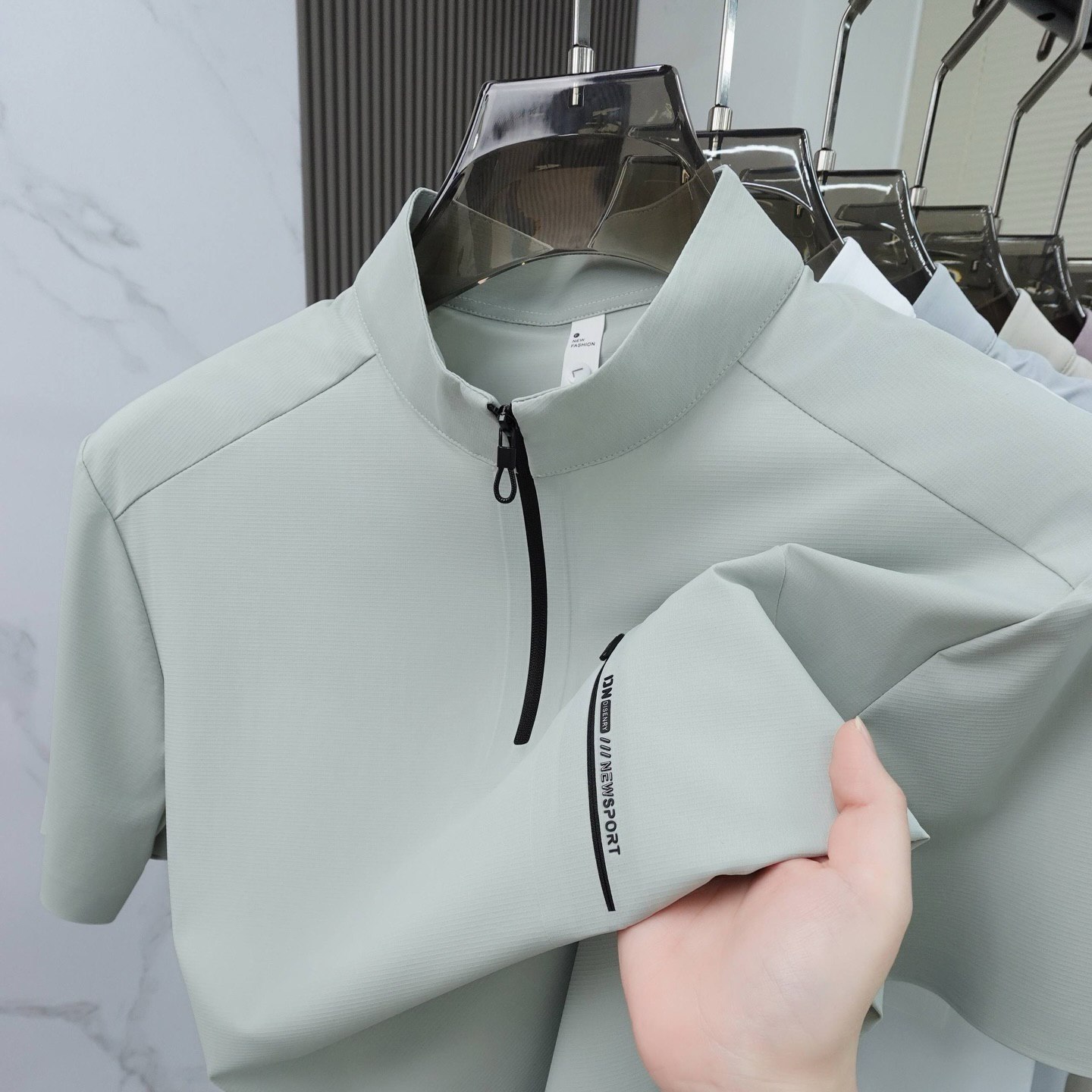 تیشرت نیم زیپ کد 2609