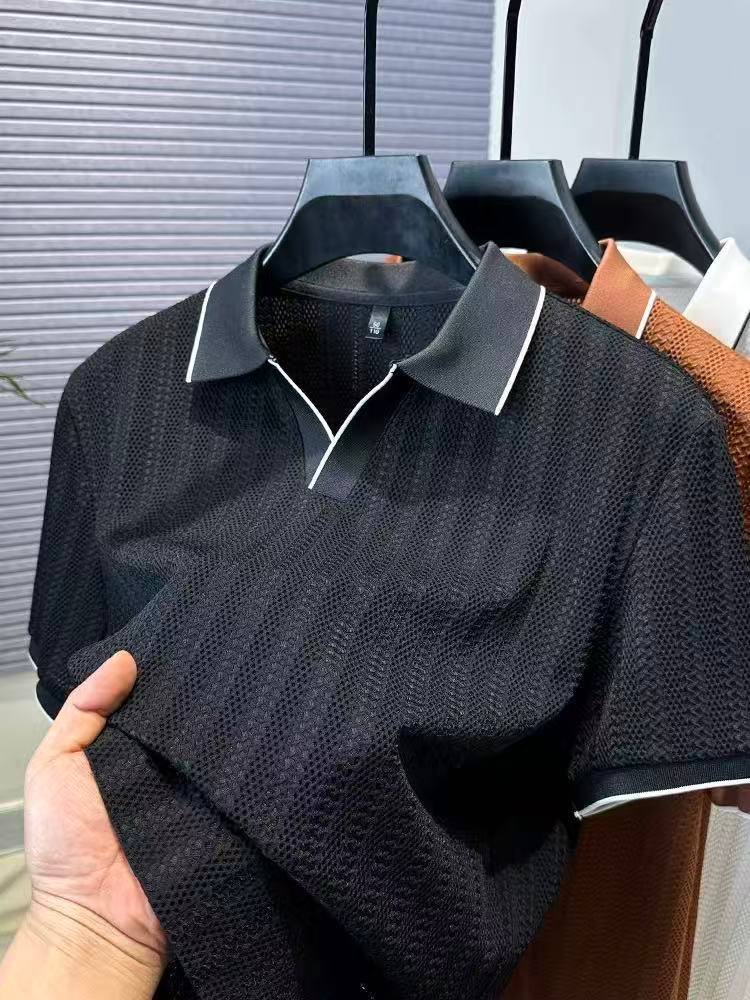 تیشرت یقه کوبایی کد 2505