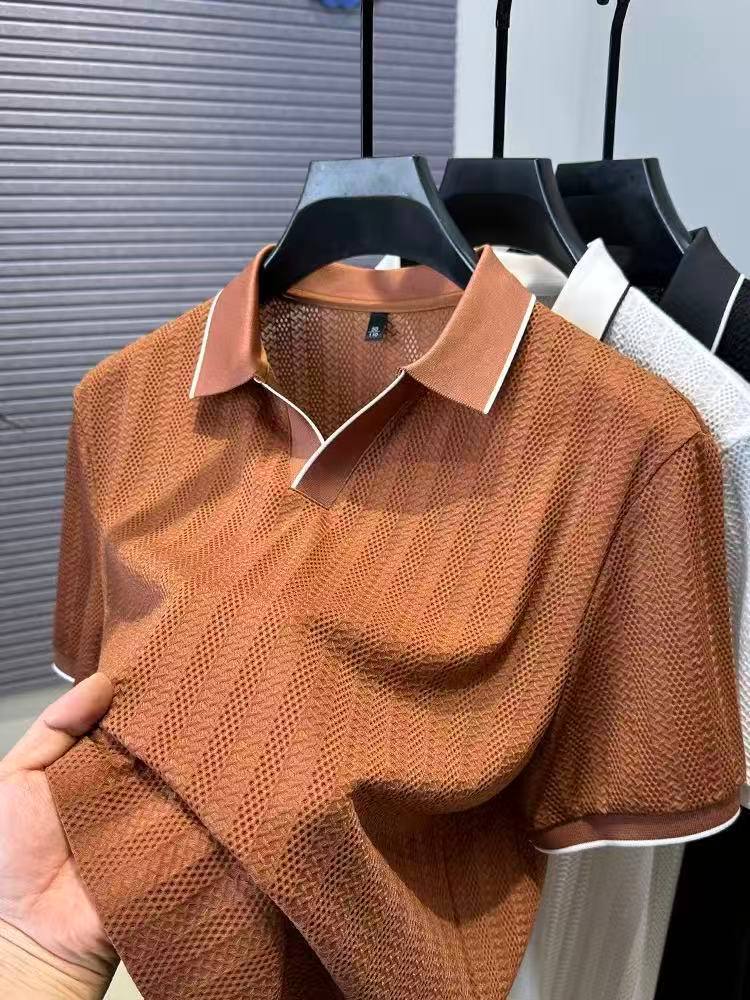 تیشرت یقه کوبایی کد 2505