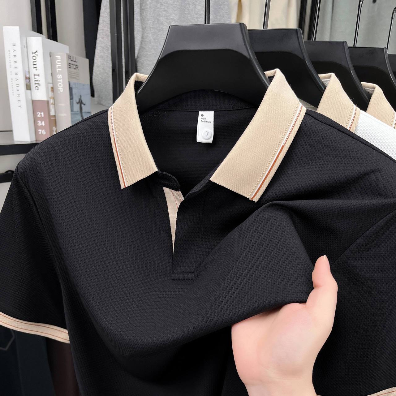 تیشرت یقه کوبایی کد 2610