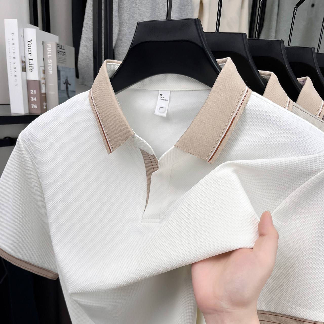 تیشرت یقه کوبایی کد 2610