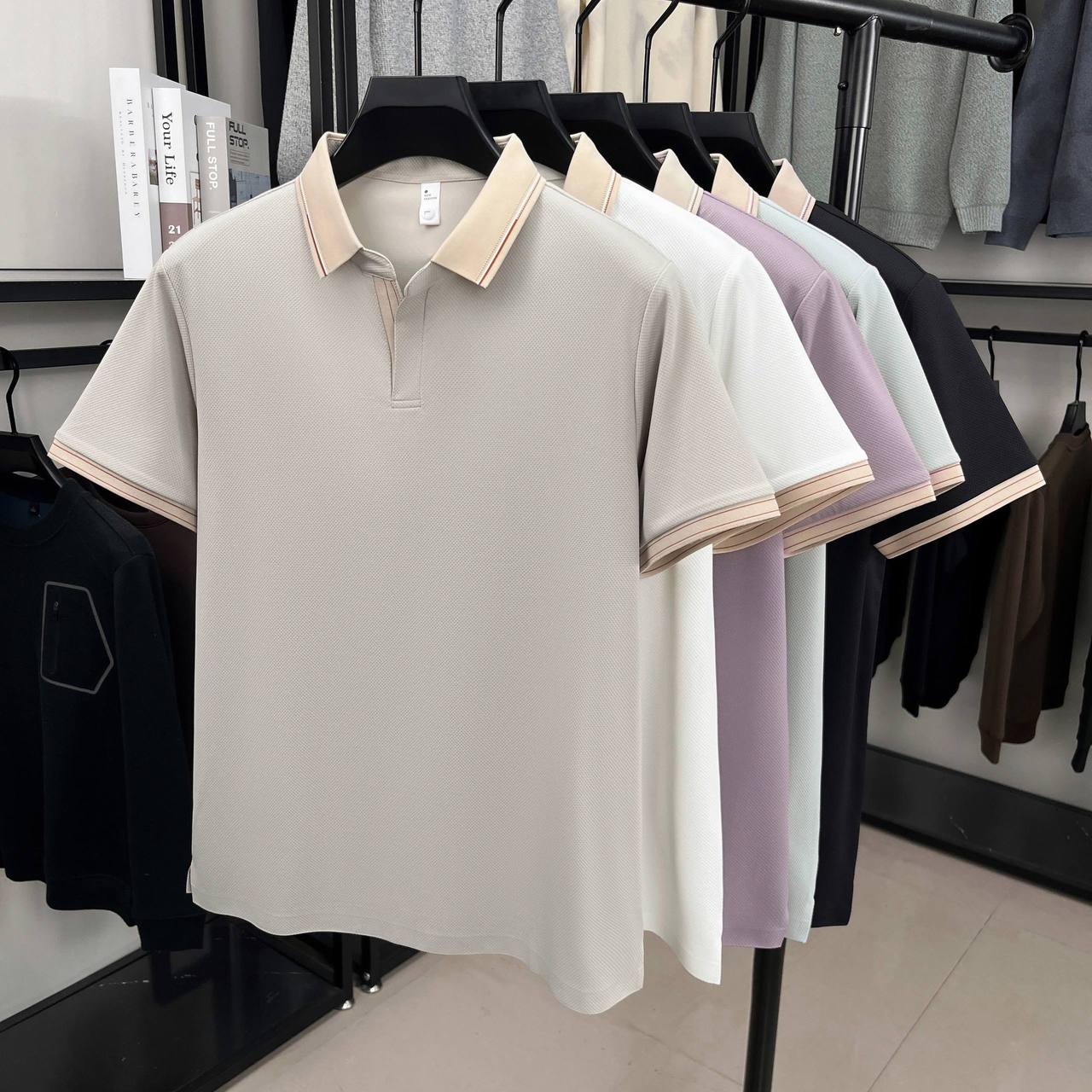 تیشرت یقه کوبایی کد 2610