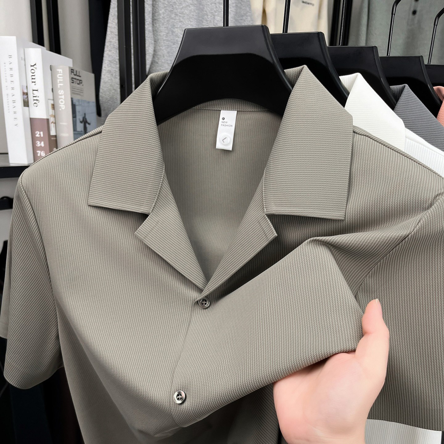 پیراهن یقه کوبایی کد 2606