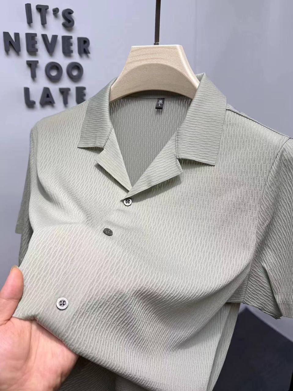 پیراهن یقه کوبایی کد 93001