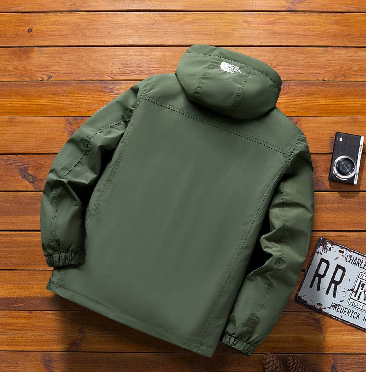 کاپشن دو پوش پلار دار دو قلو (گورتکس) مارک North face کد 999N
