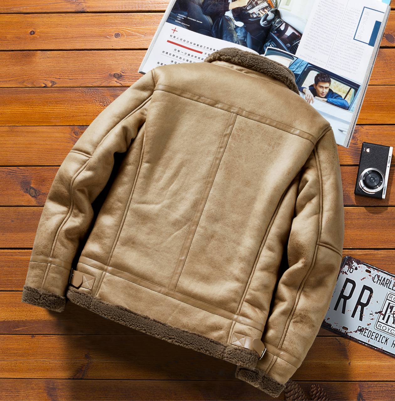 کاپشن چرم بوفالو 3293