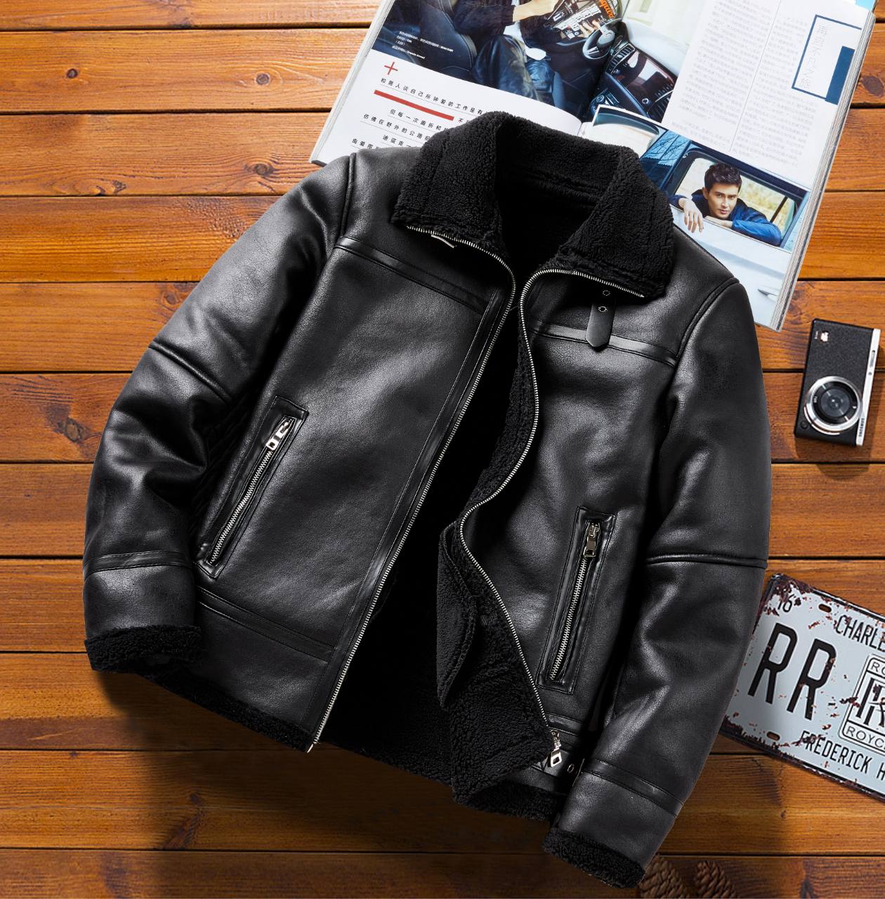 کاپشن چرم بوفالو 3293