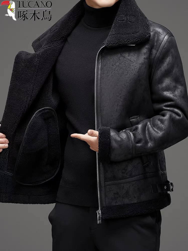 کاپشن چرم بوفالو کد 8801