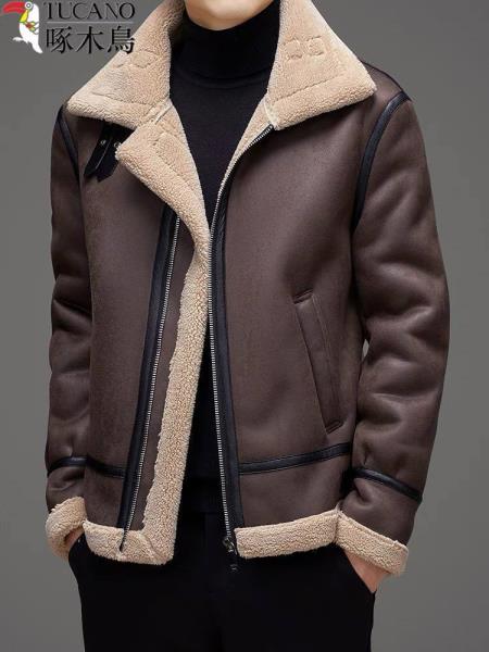 کاپشن چرم بوفالو کد 8801