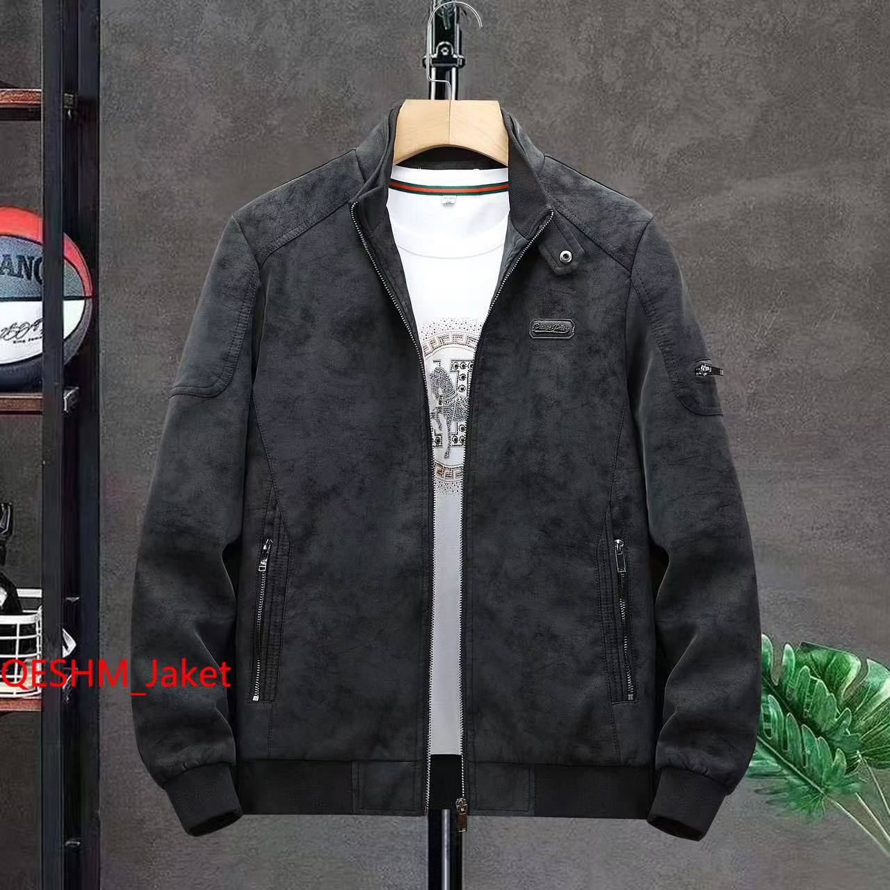 کاپشن چرم جیر نانو کد 2393