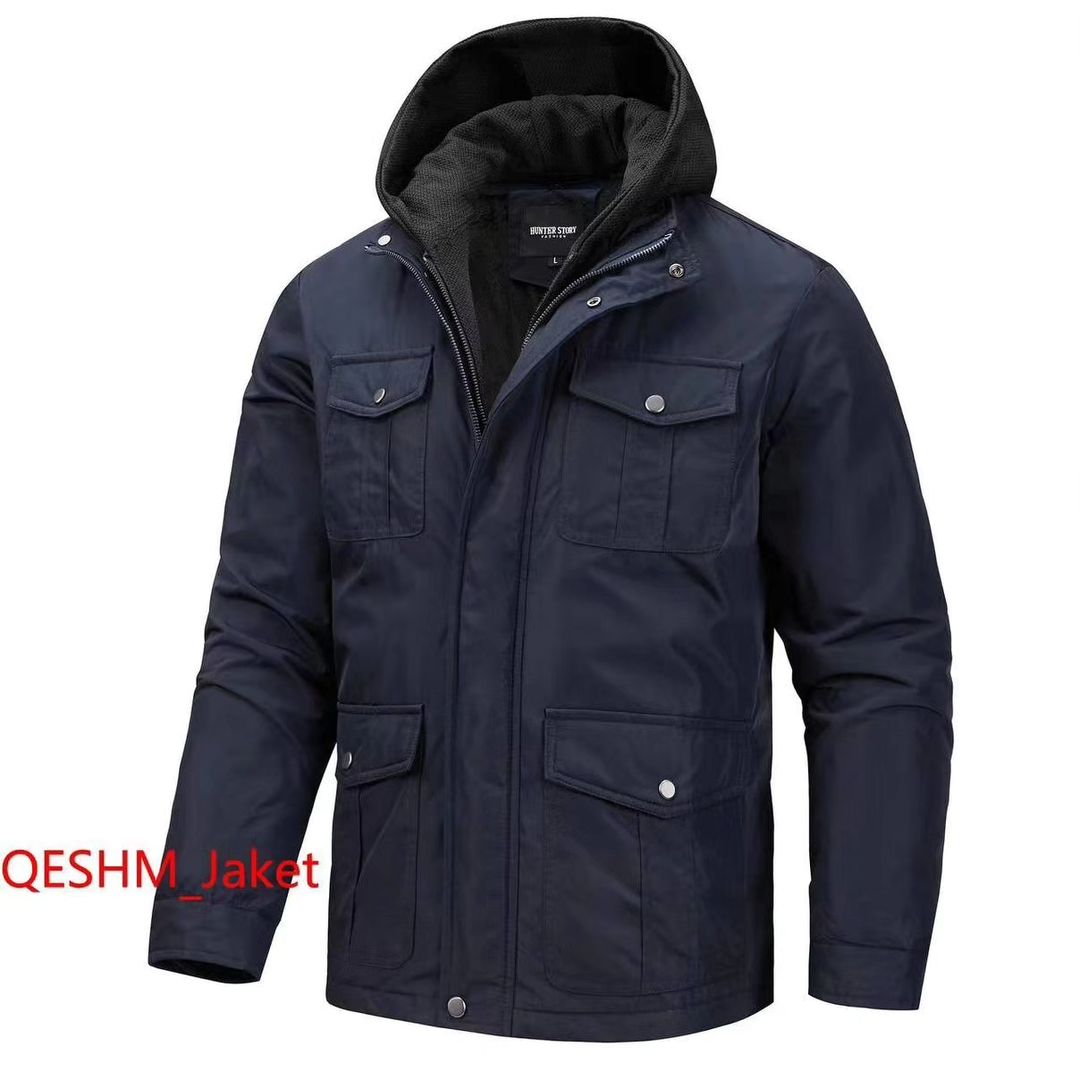 کاپشن برزنتی کلاه سویشرتی کد 2407