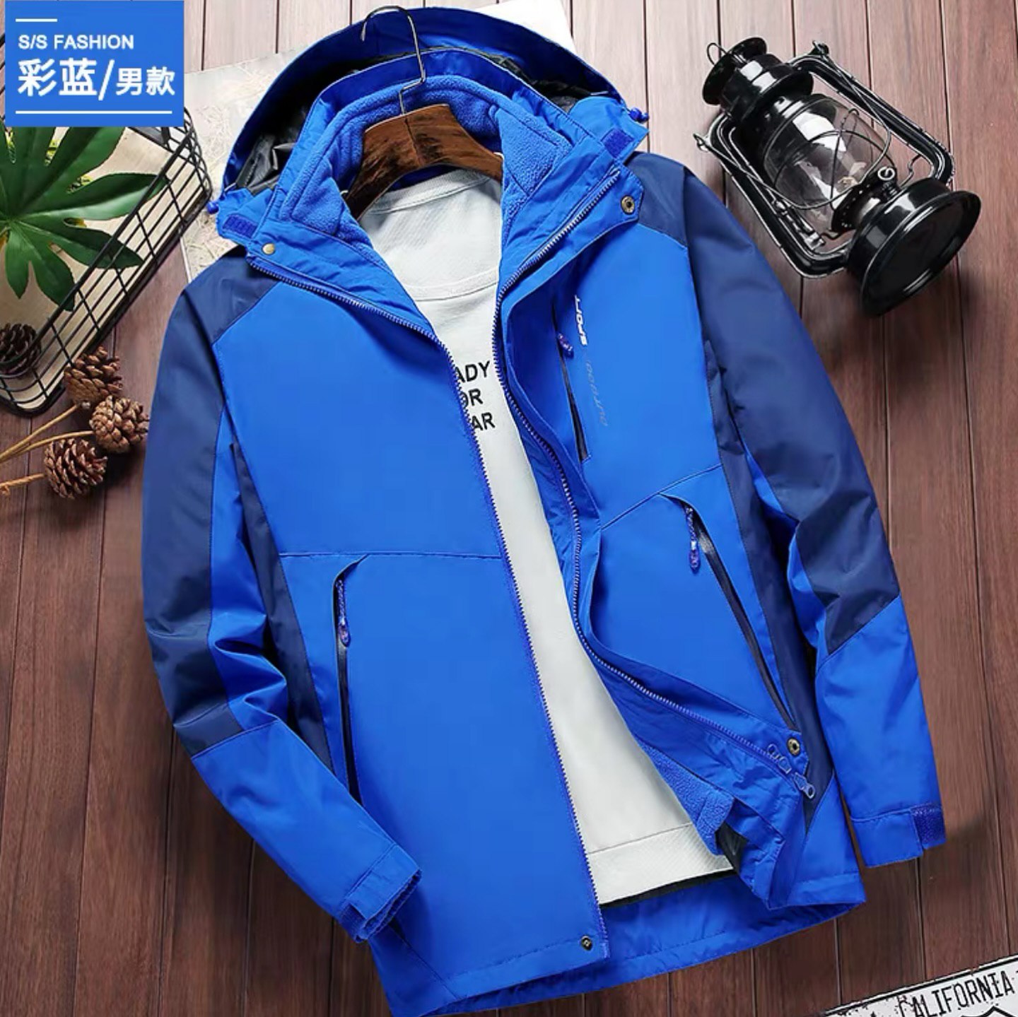 کاپشن دو پوش پلار دار دو قلو (گورتکس) مارک OUTDOOR کد 1818A